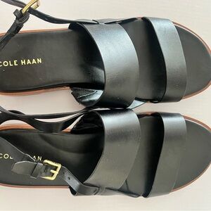 Cole Haan Women's Black Leather Sandals